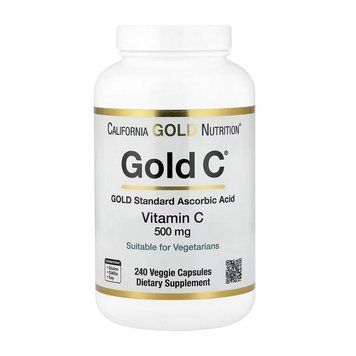 California Gold Nutrition Gold C Vitamin C 500 mg (240 veg caps)