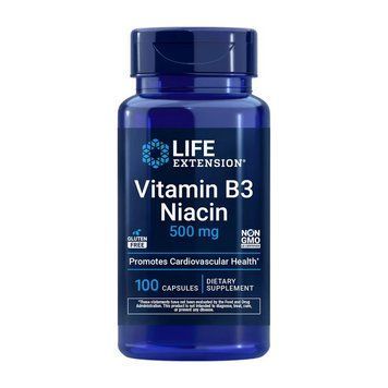 Life Extension Vitamin B3 Niacin 500 mg (100 caps)