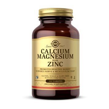 Solgar Calcium Magnesium & Zinc (100 tabs)