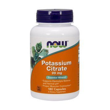 NOW Potassium Citrate 99 mg (180 caps)