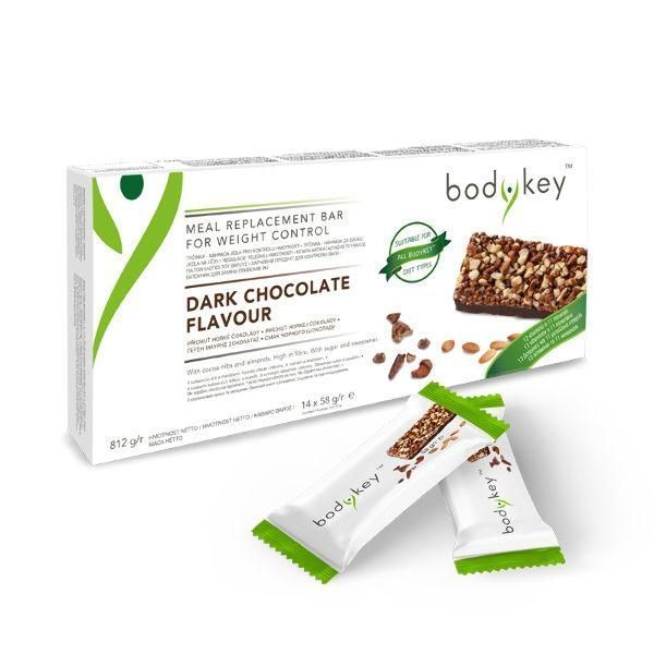 Батончик зі смаком чорного шоколаду bodykey від Nutrilite, 14 шт * 58 г 121056 фото