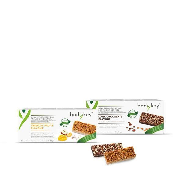 Батончик зі смаком чорного шоколаду bodykey від Nutrilite, 14 шт * 58 г 121056 фото