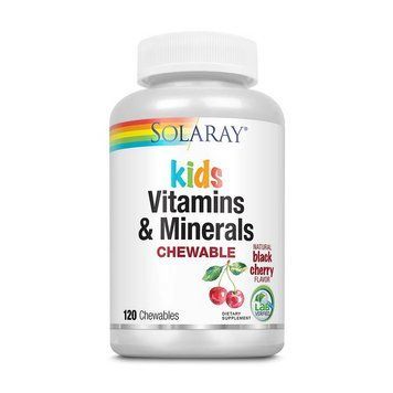 Solaray Kid`s Vitamin & Minerals (120 chewables, black cherry)