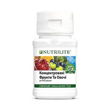 Концентровані фрукти та овочі Nutrilite, 60 таб 100296 фото
