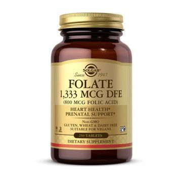 Solgar Folate 1,333 mcg DFE (Folic Acid 800 mcg) (250 tab)